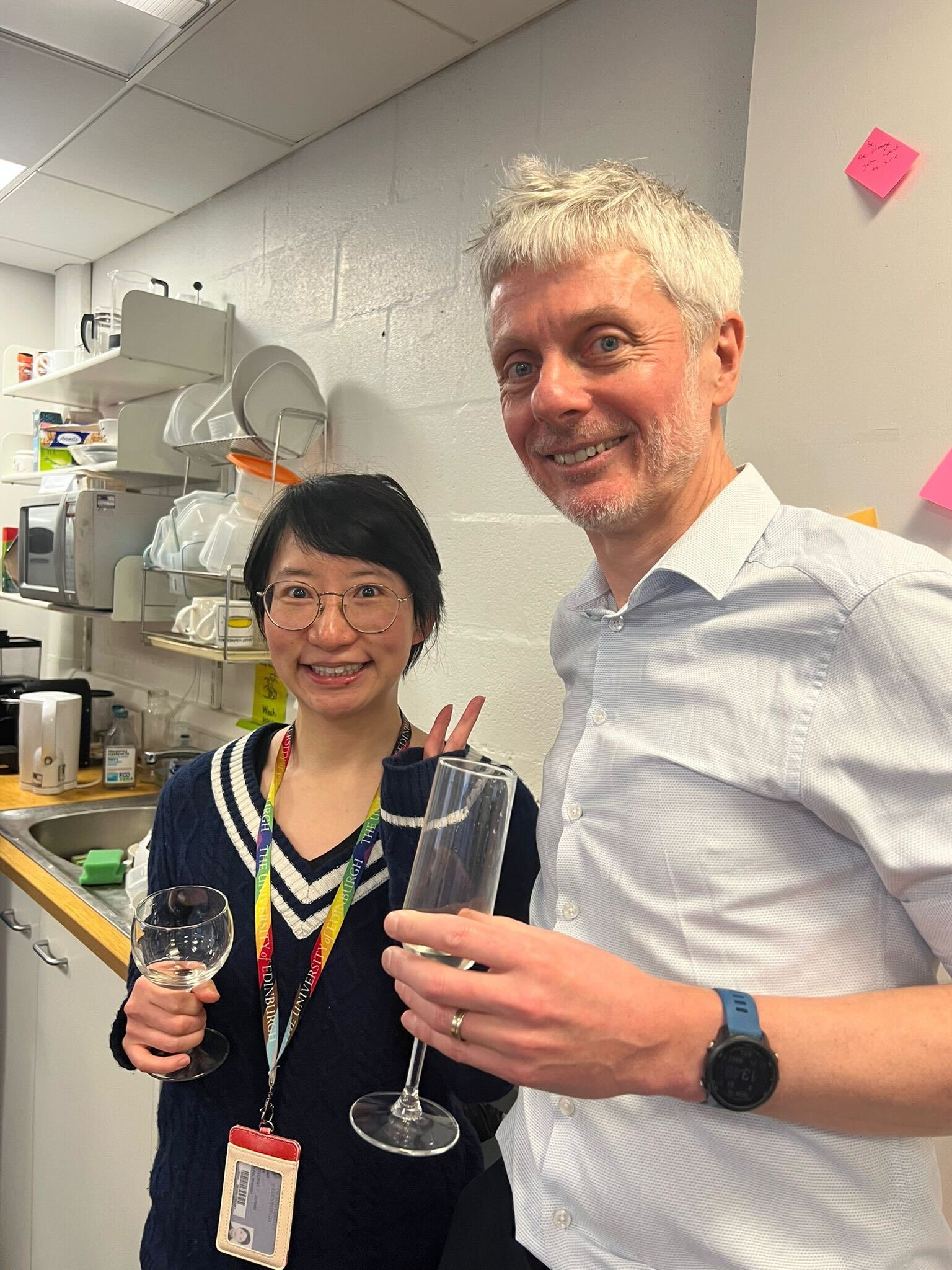 Yifang and supervisor Matt.